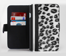 The Real Snow Leopard Hide Ink-Fuzed Leather Folding Wallet Credit-Card Case for the Apple iPhone 6/6s, 6/6s Plus, 5/5s and 5c