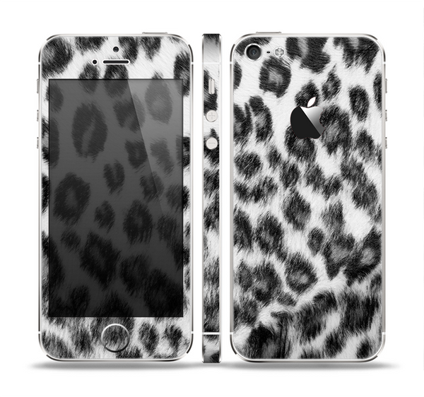 The Real Snow Leopard Hide Skin Set for the Apple iPhone 5