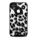 The Real Snow Leopard Hide Skin for the iPhone 4-4s OtterBox Commuter Case