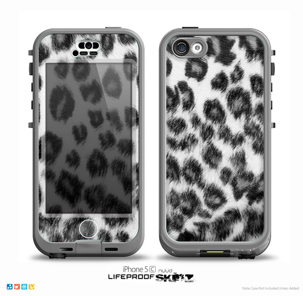 The Real Snow Leopard Hide Skin for the iPhone 5c nüüd LifeProof Case