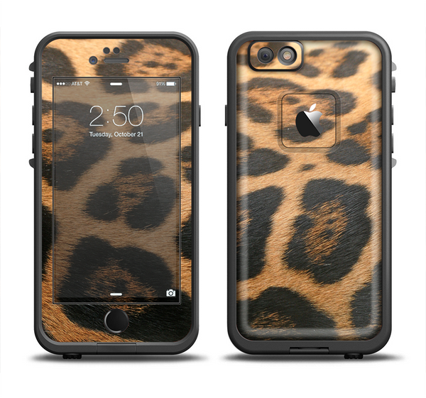 The Real Thin Vector Leopard Print Apple iPhone 6 LifeProof Fre Case Skin Set