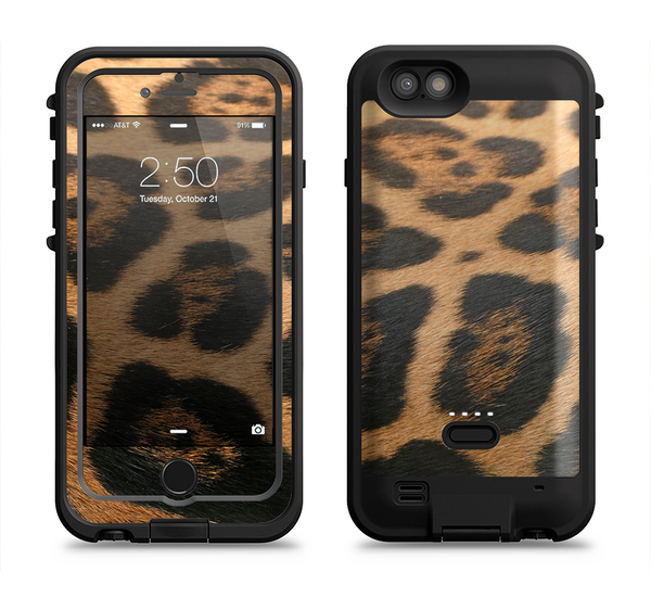 The Real Thin Vector Leopard Print Apple iPhone 6/6s LifeProof Fre POWER Case Skin Set