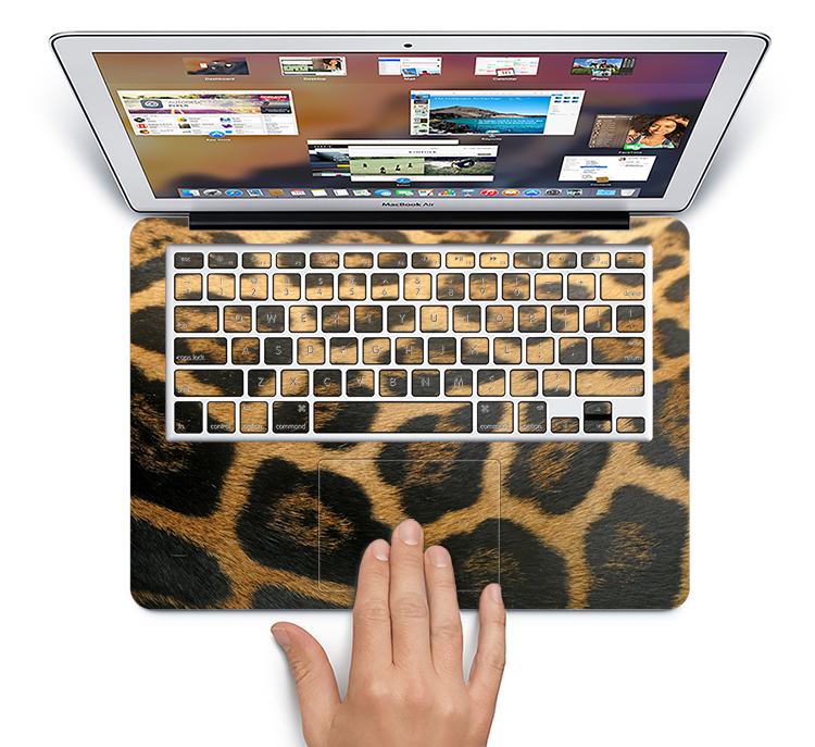 The Real Thin Vector Leopard Print Skin Set for the Apple MacBook Pro 13"   (A1278)