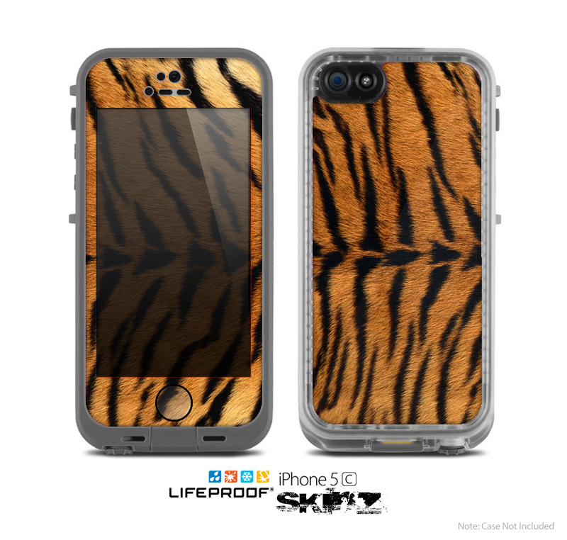 The Real Tiger Print Texture Skin for the Apple iPhone 5c LifeProof Case