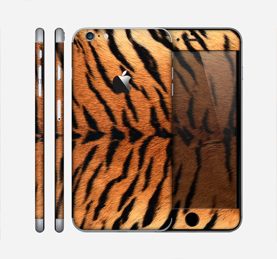 The Real Tiger Print Texture Skin for the Apple iPhone 6 Plus