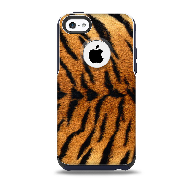The Real Tiger Print Texture Skin for the iPhone 5c OtterBox Commuter Case