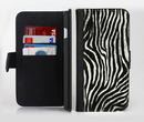 The Real Vector Zebra Print Ink-Fuzed Leather Folding Wallet Credit-Card Case for the Apple iPhone 6/6s, 6/6s Plus, 5/5s and 5c