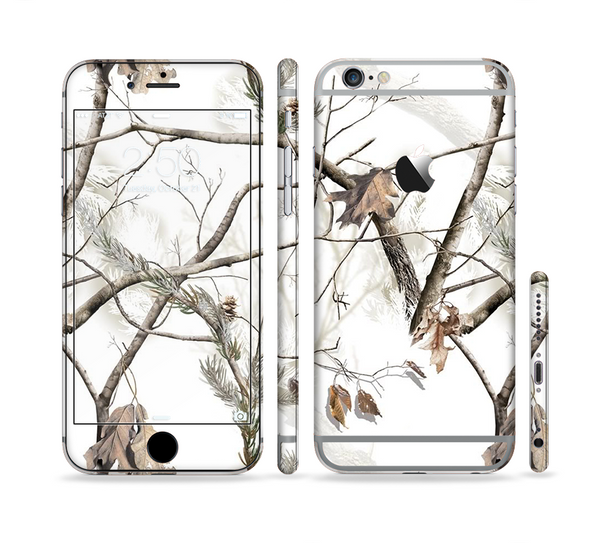 The Real Winter Camouflage Sectioned Skin Series for the Apple iPhone 6 Plus
