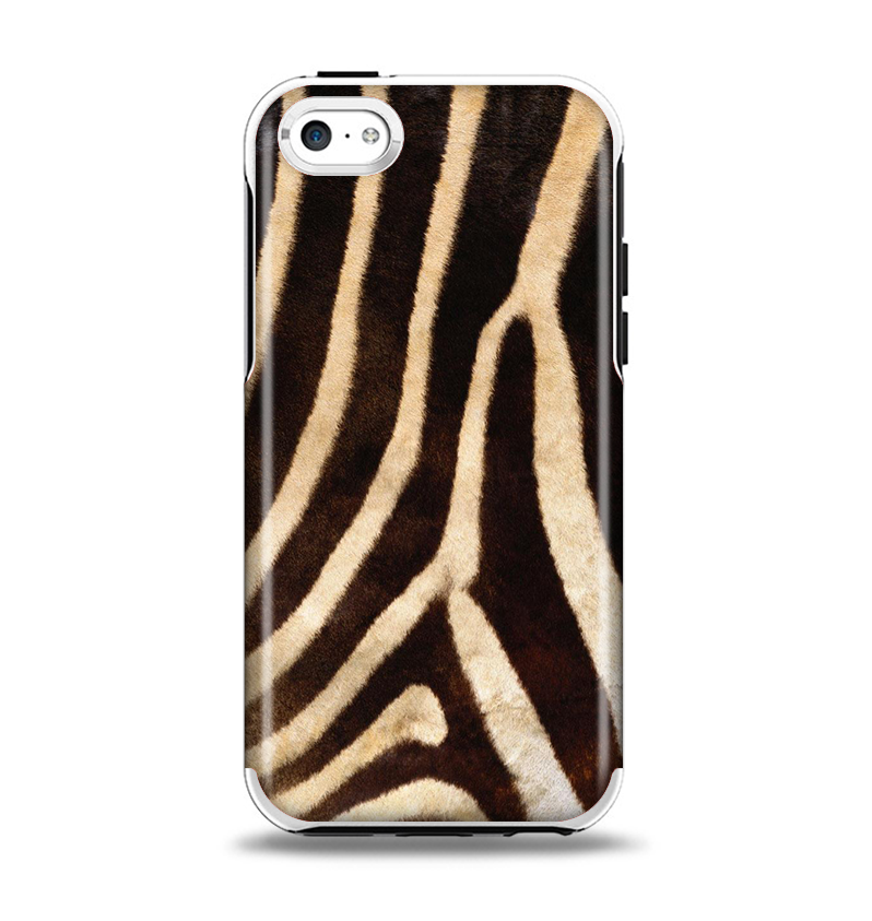 The Real Zebra Print Texture Apple iPhone 5c Otterbox Symmetry Case Skin Set