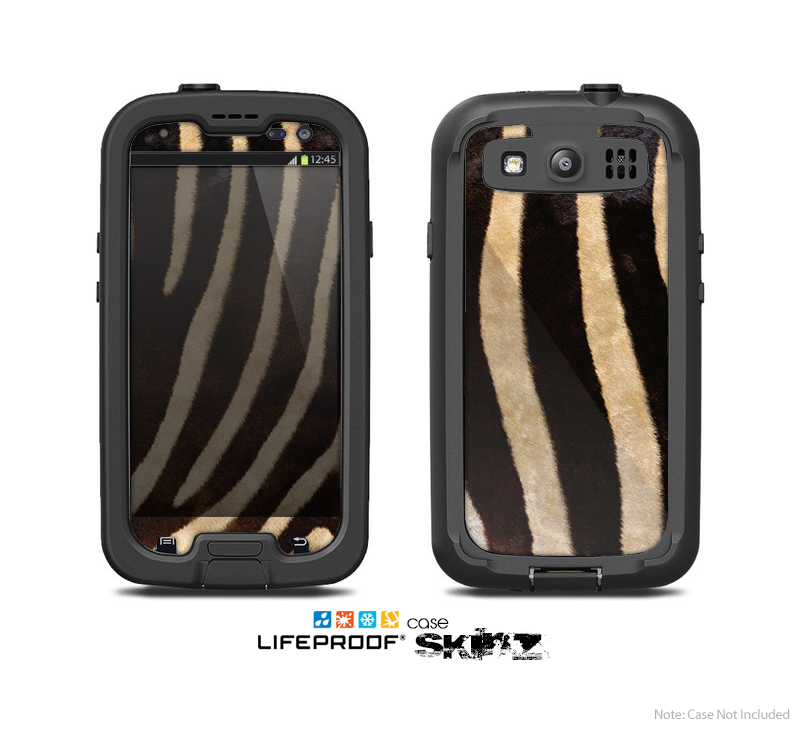 The Real Zebra Print Texture Skin For The Samsung Galaxy S3 LifeProof Case