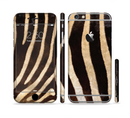 The Real Zebra Print Texture Sectioned Skin Series for the Apple iPhone 6s Plus