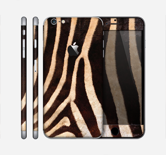 The Real Zebra Print Texture Skin for the Apple iPhone 6 Plus