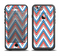 The Red-White-Blue Sharp Chevron Pattern Apple iPhone 6/6s Plus LifeProof Fre Case Skin Set
