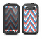 The Red-White-Blue Sharp Chevron Pattern Samsung Galaxy S3 LifeProof Fre Case Skin Set