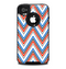 The Red-White-Blue Sharp Chevron Pattern Skin for the iPhone 4-4s OtterBox Commuter Case