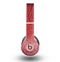 The Red-Wood with Yellow Knot Skin for the Beats by Dre Original Solo-Solo HD Headphones