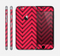The Red & Black Sketch Chevron Skin for the Apple iPhone 6
