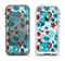 The Red & Blue Abstract Shapes Apple iPhone 5-5s LifeProof Fre Case Skin Set