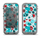 The Red & Blue Abstract Shapes Apple iPhone 5c LifeProof Nuud Case Skin Set