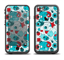 The Red & Blue Abstract Shapes Apple iPhone 6/6s LifeProof Fre Case Skin Set