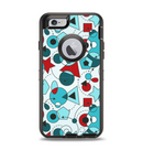 The Red & Blue Abstract Shapes Apple iPhone 6 Otterbox Defender Case Skin Set