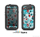 The Red & Blue Abstract Shapes Skin For The Samsung Galaxy S3 LifeProof Case