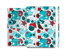 The Red & Blue Abstract Shapes Full Body Skin Set for the Apple iPad Mini 3