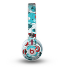 The Red & Blue Abstract Shapes Skin for the Beats by Dre Mixr Headphones