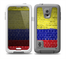 The Red Blue And Yellow Vibrant Brick Wall Skin Samsung galaxy S5 frē