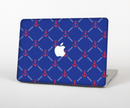 The Red & Blue Seamless Anchor Pattern Skin for the Apple MacBook Pro Retina 15"