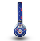 The Red & Blue Seamless Anchor Pattern Skin for the Beats by Dre Mixr Headphones