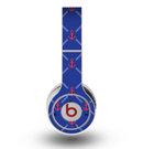 The Red & Blue Seamless Anchor Pattern Skin for the Original Beats by Dre Wireless Headphones