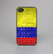The Red, Blue and Yellow Vibrant Brick Wall Skin-Sert for the Apple iPhone 4-4s Skin-Sert Case