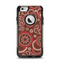 The Red & Brown Creative Flower Pattern Apple iPhone 6 Otterbox Commuter Case Skin Set