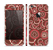 The Red & Brown Creative Flower Pattern Skin Set for the Apple iPhone 5