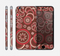 The Red & Brown Creative Flower Pattern Skin for the Apple iPhone 6