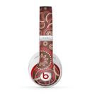 The Red & Brown Creative Flower Pattern Skin for the Beats by Dre Studio (2013+ Version) Headphones