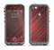 The Red Diagonal Thin HD Stripes Apple iPhone 5c LifeProof Fre Case Skin Set