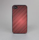 The Red Diagonal Thin HD Stripes Skin-Sert for the Apple iPhone 4-4s Skin-Sert Case