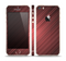 The Red Diagonal Thin HD Stripes Skin Set for the Apple iPhone 5s