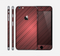The Red Diagonal Thin HD Stripes Skin for the Apple iPhone 6 Plus