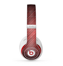 The Red Diagonal Thin HD Stripes Skin for the Beats by Dre Studio (2013+ Version) Headphones