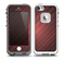 The Red Diagonal Thin HD Stripes Skin for the iPhone 5-5s fre LifeProof Case
