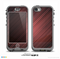 The Red Diagonal Thin HD Stripes Skin for the iPhone 5c nüüd LifeProof Case