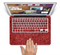 The Red Fabric Skin Set for the Apple MacBook Pro 15" with Retina Display
