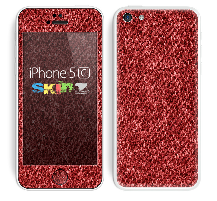 The Red Fabric Skin for the Apple iPhone 5c