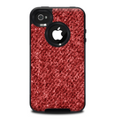 The Red Fabric Skin for the iPhone 4-4s OtterBox Commuter Case