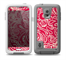 The Red Floral Paisley Pattern Skin for the Samsung Galaxy S5 frē LifeProof Case