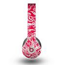 The Red Floral Paisley Pattern Skin for the Beats by Dre Original Solo-Solo HD Headphones