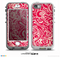 The Red Floral Paisley Pattern Skin for the iPhone 5-5s NUUD LifeProof Case for the LifeProof Skin